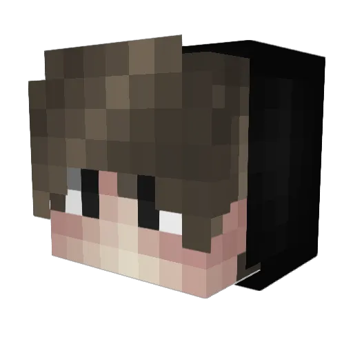 Apsol Minecraft avatar head, 3D render