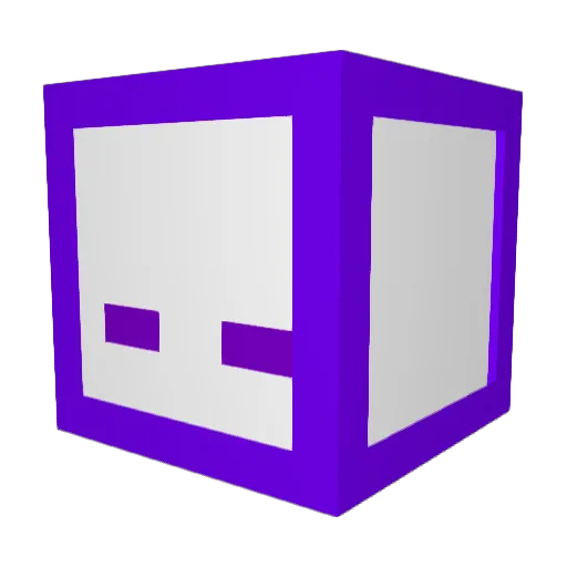 AptImp Minecraft avatar head, 3D render