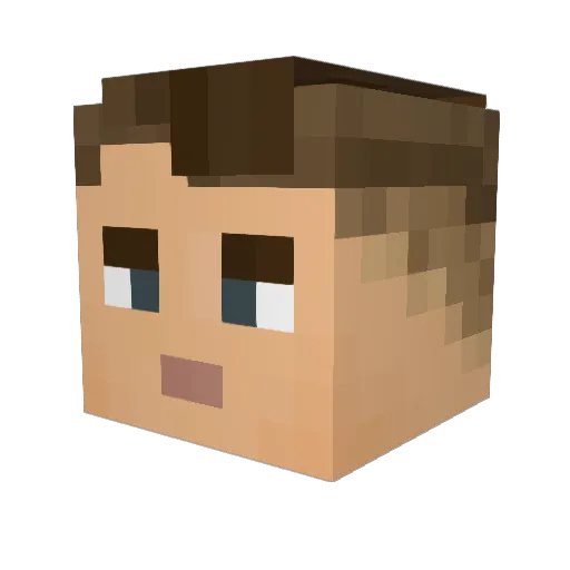 Aptemchik_37 Minecraft avatar head, 3D render