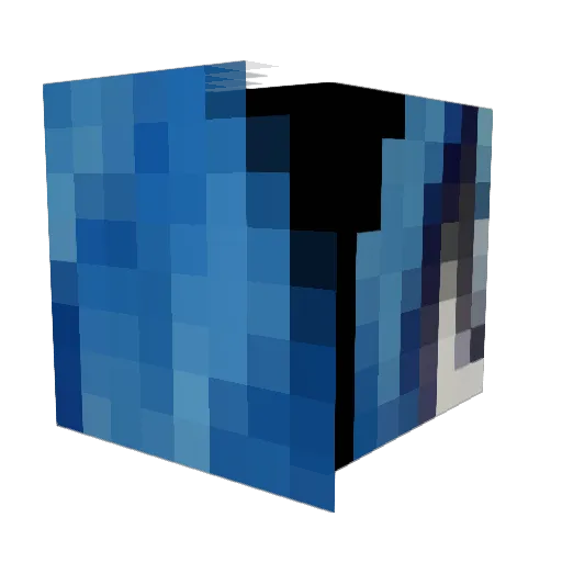 Apteryx_ Minecraft avatar head, 3D render