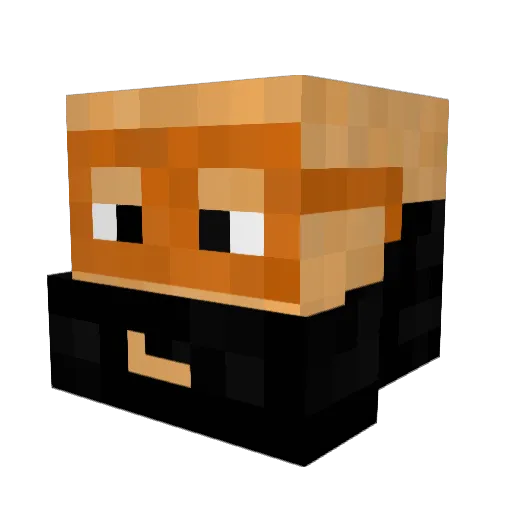 Apuca Minecraft avatar head, 3D render