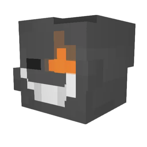 ApyHappyEpi Minecraft avatar head, 3D render