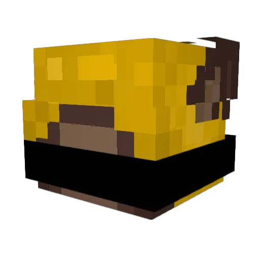 Apyh Minecraft avatar head, 3D render