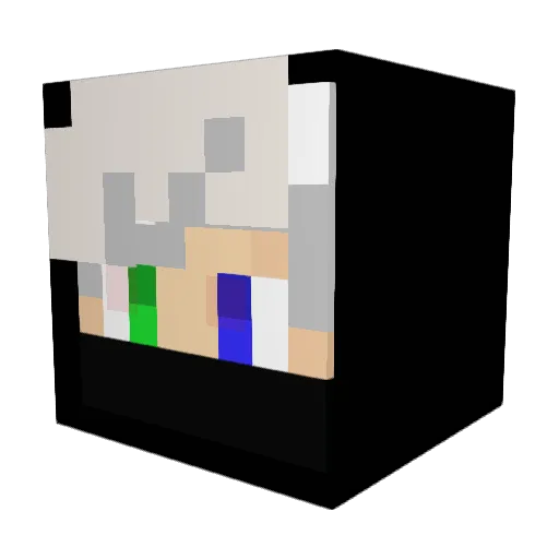 Apyyyy Minecraft avatar head, 3D render