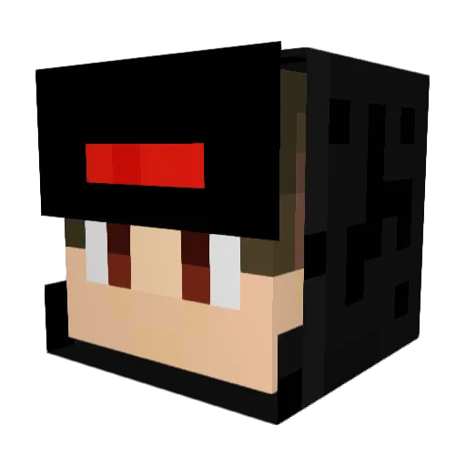 Apz33 Minecraft avatar head, 3D render
