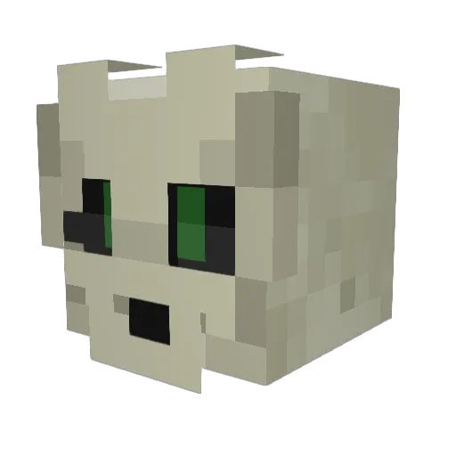 Apzen_Noodleclaw Minecraft avatar head, 3D render
