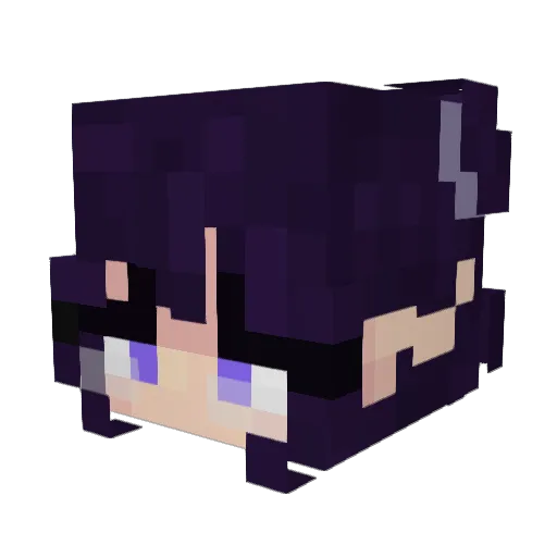 Aqilesg Minecraft avatar head, 3D render