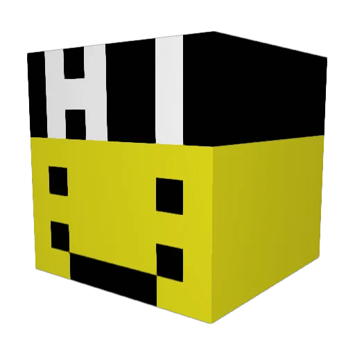 Aqoag Minecraft avatar head, 3D render