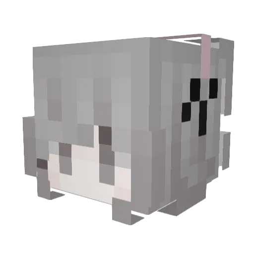 Aqryl Minecraft avatar head, 3D render