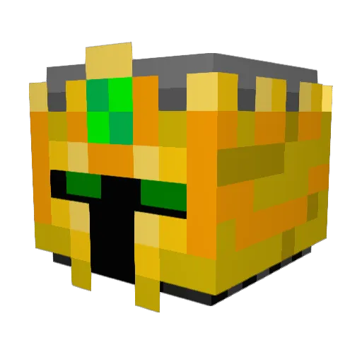 AquaBrainZ Minecraft avatar head, 3D render