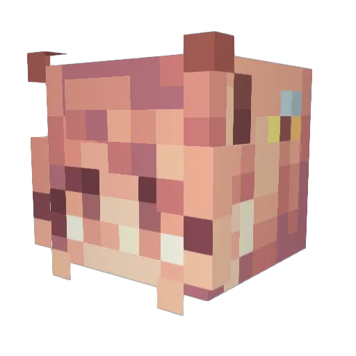 AquaChen96 Minecraft avatar head, 3D render