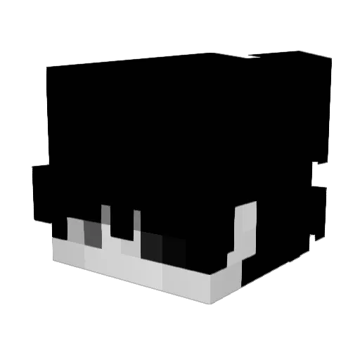 AquaEu Minecraft avatar head, 3D render