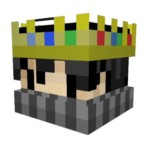 AquaFrosty_ Minecraft avatar head, 3D render