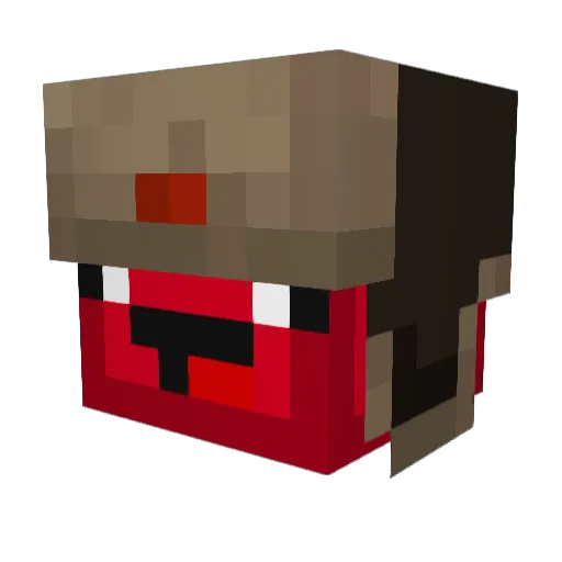 AquaHuhn128 Minecraft avatar head, 3D render