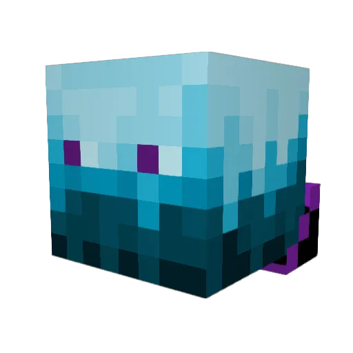 AquaIQ123 Minecraft avatar head, 3D render