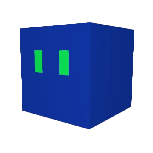 AquaInfinity44 Minecraft avatar head, 3D render