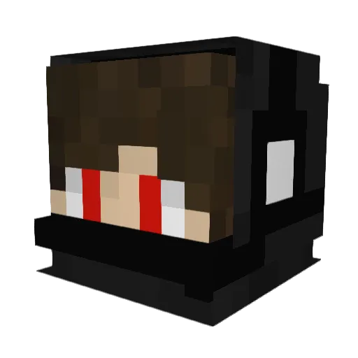 AquaTurtlez Minecraft avatar head, 3D render
