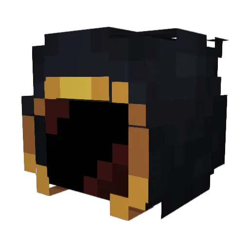 Aqua_BK Minecraft avatar head, 3D render