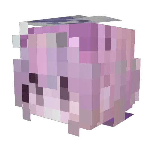 Aqua_Usagi Minecraft avatar head, 3D render