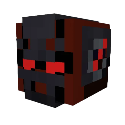 Aqua_tv Minecraft avatar head, 3D render
