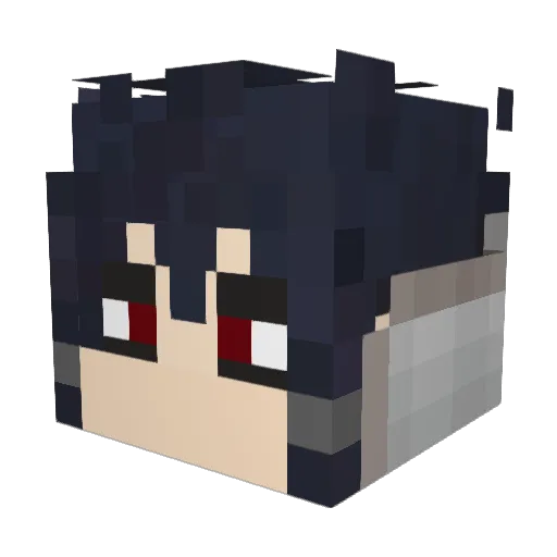 Aquaman8060 Minecraft avatar head, 3D render
