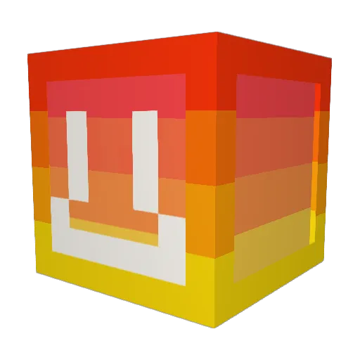 Aquaphilips Minecraft avatar head, 3D render