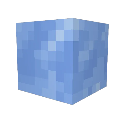 AquariiMod Minecraft avatar head, 3D render