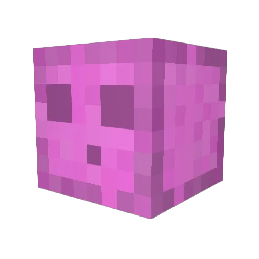 Aquarush2 Minecraft avatar head, 3D render