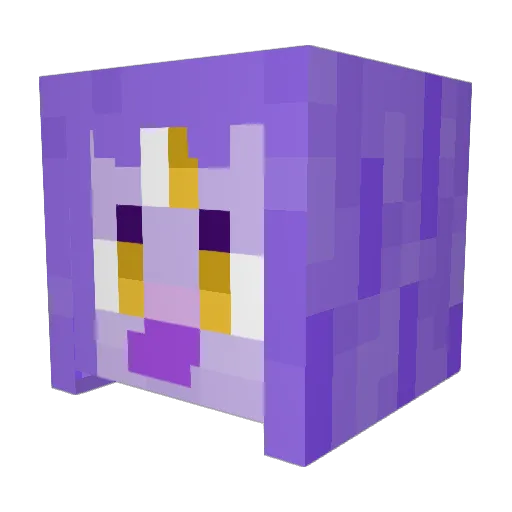 AquasOddities Minecraft avatar head, 3D render