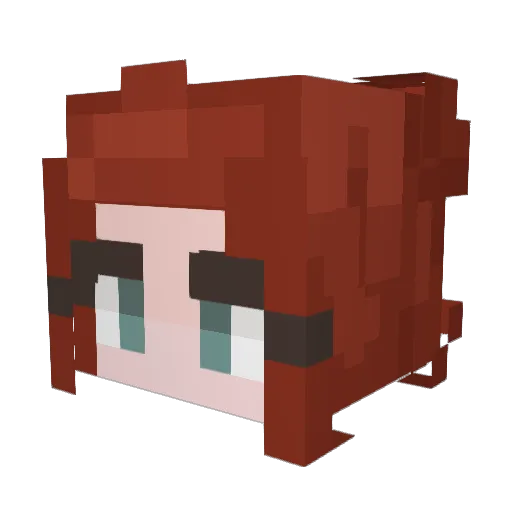 Aquatic9999 Minecraft avatar head, 3D render