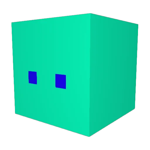AquaticFang Minecraft avatar head, 3D render