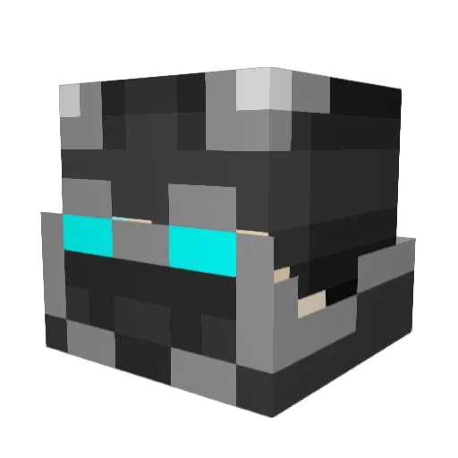 AquaticHusky Minecraft avatar head, 3D render