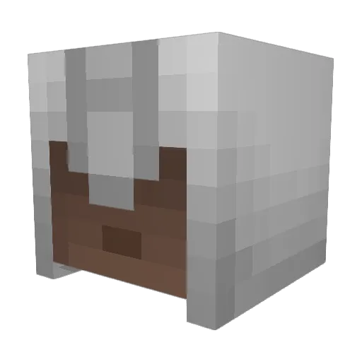 AquaticMario Minecraft avatar head, 3D render