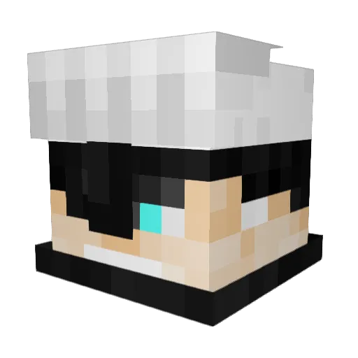 AquaticRayne Minecraft avatar head, 3D render