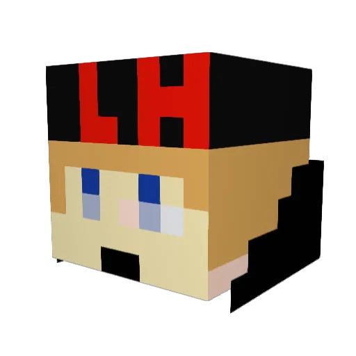Aquatic_Bullet Minecraft avatar head, 3D render
