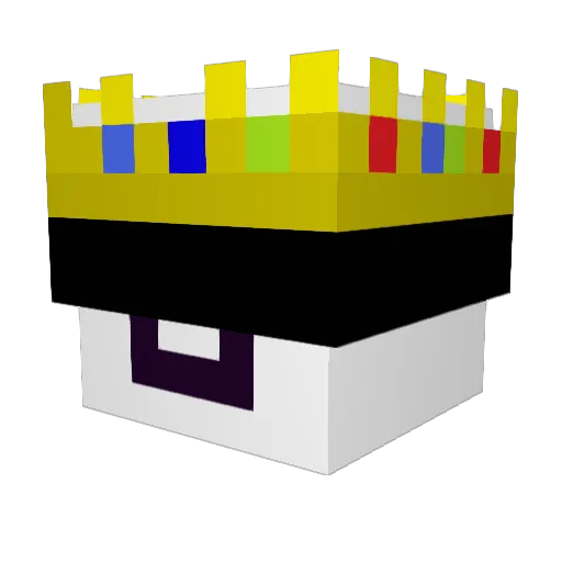 Aquaxd1 Minecraft avatar head, 3D render