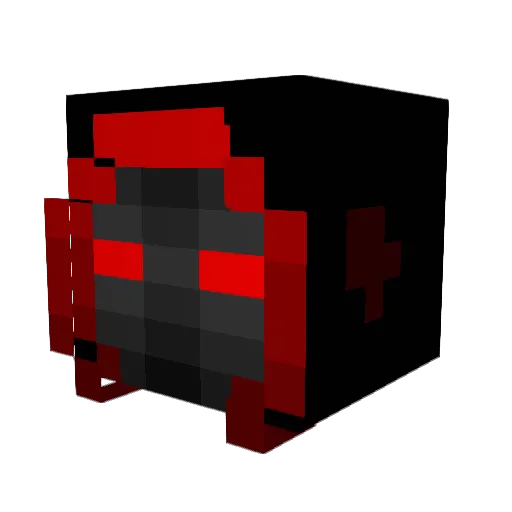 AquazShadows Minecraft avatar head, 3D render