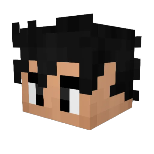 Aquiles7 Minecraft avatar head, 3D render
