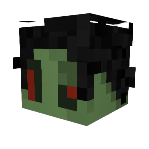 Aquilesakerino Minecraft avatar head, 3D render