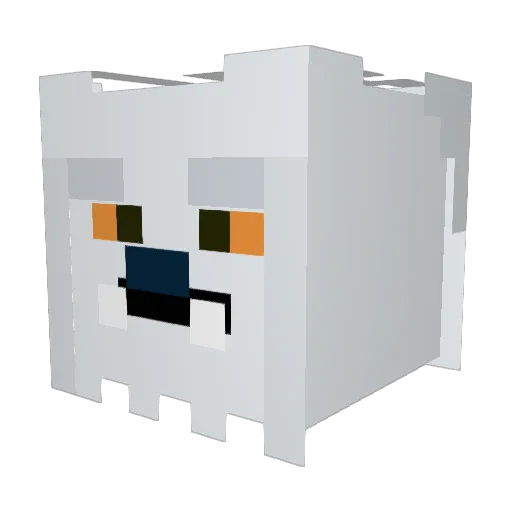 Aquioz Minecraft avatar head, 3D render