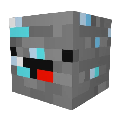 AquirOnMC Minecraft avatar head, 3D render