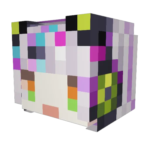 AqukinSkywalker Minecraft avatar head, 3D render