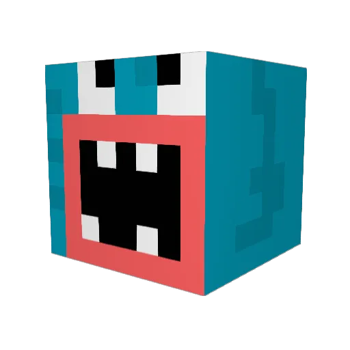 Aquos99 Minecraft avatar head, 3D render