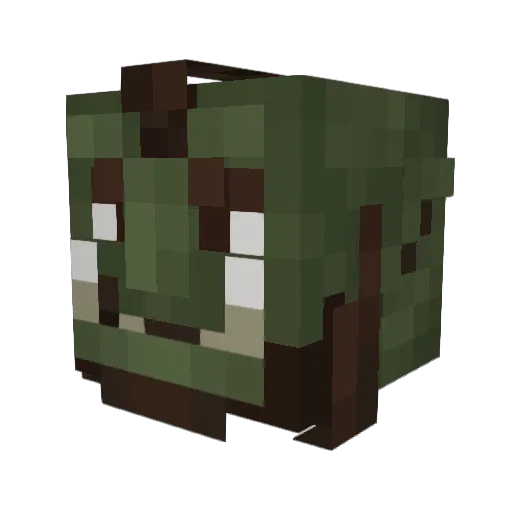 Aqwel Minecraft avatar head, 3D render
