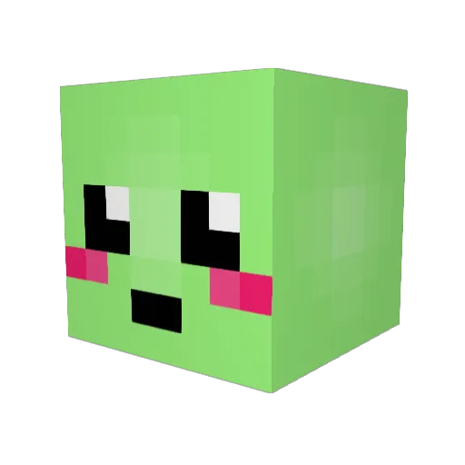 Ar1 Minecraft avatar head, 3D render