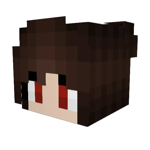 Ar1jev Minecraft avatar head, 3D render