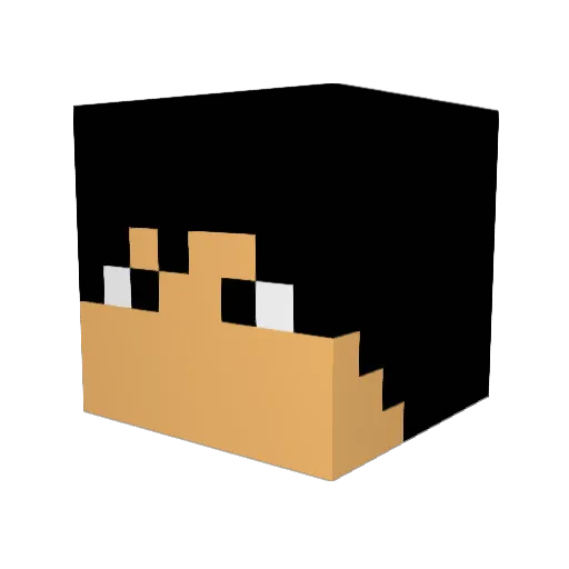 Ar3mida Minecraft avatar head, 3D render