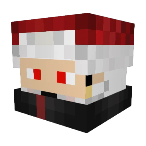 Ar3miess Minecraft avatar head, 3D render