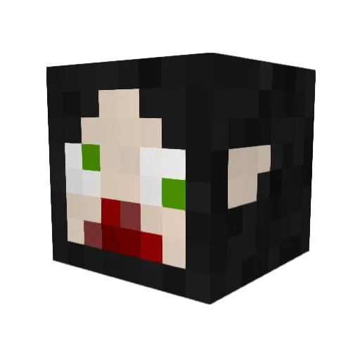 ArArA Minecraft avatar head, 3D render