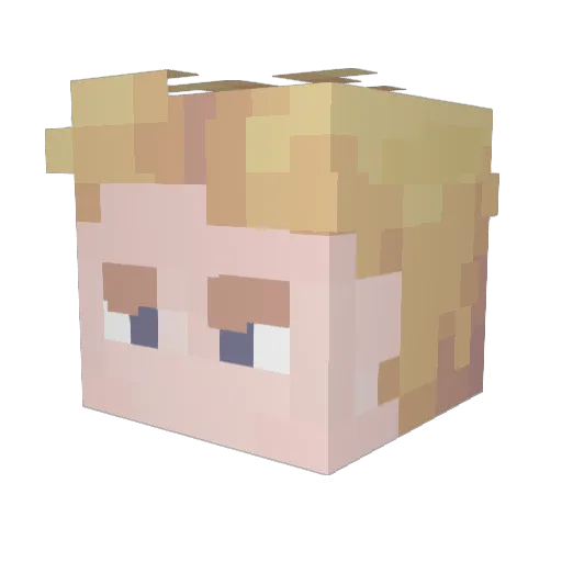 ArCh3l_L Minecraft avatar head, 3D render
